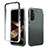 Samsung Galaxy S24 5G用前面と背面 360度 フルカバー 極薄ソフトケース シリコンケース 耐衝撃 全面保護 バンパー 勾配色 透明 M01 サムスン ブラック