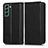 Samsung Galaxy S24 5G用手帳型 レザーケース スタンド カバー C03X サムスン ブラック