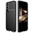 Samsung Galaxy S24 5G用シリコンケース ソフトタッチラバー ツイル カバー サムスン ブラック