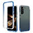 Samsung Galaxy S24 5G用前面と背面 360度 フルカバー 極薄ソフトケース シリコンケース 耐衝撃 全面保護 バンパー 勾配色 透明 M01 サムスン 