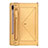 Samsung Galaxy Tab S6 10.5 SM-T860用手帳型 レザーケース スタンド カバー L05 サムスン ゴールド