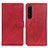 Sony Xperia 1 IV SO-51C用手帳型 レザーケース スタンド カバー A05D ソニー レッド