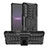 Sony Xperia 1 IV SO-51C用ハイブリットバンパーケース スタンド プラスチック 兼シリコーン カバー JX1 ソニー ブラック