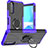 Sony Xperia 10 III Lite用ハイブリットバンパーケース プラスチック アンド指輪 マグネット式 JX1 ソニー パープル