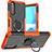 Sony Xperia 10 III Lite用ハイブリットバンパーケース プラスチック アンド指輪 マグネット式 JX1 ソニー オレンジ