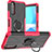 Sony Xperia 10 III SO-52B用ハイブリットバンパーケース プラスチック アンド指輪 マグネット式 JX1 ソニー ローズレッド