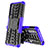 Sony Xperia 10 III SO-52B用ハイブリットバンパーケース スタンド プラスチック 兼シリコーン カバー JX2 ソニー パープル
