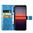 Sony Xperia 5 II用手帳型 レザーケース スタンド 花 カバー ソニー 