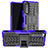 Sony Xperia 5 III SO-53B用ハイブリットバンパーケース スタンド プラスチック 兼シリコーン カバー JX1 ソニー パープル