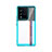 Vivo iQOO 10 5G用ハイブリットバンパーケース クリア透明 プラスチック カバー J01S Vivo ネイビー