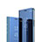 Vivo S1 Pro用手帳型 レザーケース スタンド 鏡面 カバー L01 Vivo ネイビー