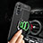 Vivo X50 5G用シリコンケース ソフトタッチラバー レザー柄 アンド指輪 マグネット式 Vivo 
