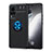 Vivo X60 Pro 5G用極薄ソフトケース シリコンケース 耐衝撃 全面保護 アンド指輪 マグネット式 バンパー SD2 Vivo ネイビー・ブラック