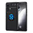 Vivo X70 5G用極薄ソフトケース シリコンケース 耐衝撃 全面保護 アンド指輪 マグネット式 バンパー SD2 Vivo ネイビー・ブラック