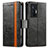 Vivo X70 Pro 5G用手帳型 レザーケース スタンド カバー S02D Vivo ブラック