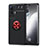 Vivo X70 Pro 5G用極薄ソフトケース シリコンケース 耐衝撃 全面保護 アンド指輪 マグネット式 バンパー SD2 Vivo レッド・ブラック