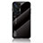 Vivo X70 Pro 5G用ハイブリットバンパーケース プラスチック 鏡面 虹 グラデーション 勾配色 カバー LS1 Vivo ブラック