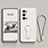 Vivo X70 Pro+ Plus 5G用極薄ソフトケース シリコンケース 耐衝撃 全面保護 スタンド バンパー Vivo ホワイト