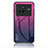 Vivo X80 5G用ハイブリットバンパーケース プラスチック 鏡面 虹 グラデーション 勾配色 カバー LS1 Vivo ローズレッド