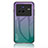 Vivo X80 5G用ハイブリットバンパーケース プラスチック 鏡面 虹 グラデーション 勾配色 カバー LS1 Vivo マルチカラー