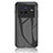 Vivo X80 5G用ハイブリットバンパーケース プラスチック 鏡面 虹 グラデーション 勾配色 カバー LS2 Vivo ブラック