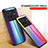 Vivo X80 5G用ハイブリットバンパーケース プラスチック 鏡面 虹 グラデーション 勾配色 カバー LS2 Vivo 
