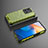 Vivo X80 Lite 5G用360度 フルカバー ハイブリットバンパーケース クリア透明 プラスチック カバー AM2 Vivo グリーン
