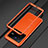 Vivo X80 Pro 5G用ケース 高級感 手触り良い アルミメタル 製の金属製 バンパー カバー Vivo オレンジ