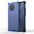 Vivo X90 5G用360度 フルカバー ハイブリットバンパーケース クリア透明 プラスチック カバー AM1 Vivo ネイビー