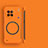 Vivo X90 5G用ハードケース プラスチック 質感もマット フレームレス カバー Mag-Safe 磁気 Magnetic Vivo オレンジ