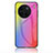 Vivo X90 5G用ハイブリットバンパーケース プラスチック 鏡面 虹 グラデーション 勾配色 カバー LS2 Vivo 