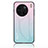 Vivo X90 Pro 5G用ハイブリットバンパーケース プラスチック 鏡面 虹 グラデーション 勾配色 カバー LS1 Vivo 