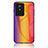Vivo Y02用ハイブリットバンパーケース プラスチック 鏡面 虹 グラデーション 勾配色 カバー LS2 Vivo オレンジ