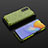 Vivo Y53s NFC用360度 フルカバー ハイブリットバンパーケース クリア透明 プラスチック カバー AM2 Vivo グリーン