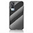 Vivo Y53s NFC用ハイブリットバンパーケース プラスチック 鏡面 虹 グラデーション 勾配色 カバー LS2 Vivo ブラック
