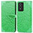 Vivo Y76s 5G用手帳型 レザーケース スタンド パターン カバー S04D Vivo グリーン