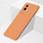Vivo Y76s 5G用ハードケース プラスチック 質感もマット フレームレス カバー Vivo オレンジ