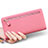 カイコハンドバッグ ポーチ 財布型ケース レザー ユニバーサル T01 ピンク