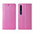 Xiaomi Mi 10用手帳型 レザーケース スタンド カバー L01 Xiaomi ピンク