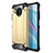 Xiaomi Mi 10i 5G用ハイブリットバンパーケース プラスチック 兼シリコーン カバー R01 Xiaomi ゴールド