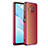 Xiaomi Mi 10i 5G用ハードケース プラスチック 質感もマット カバー ZL1 Xiaomi レッド