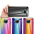 Xiaomi Mi 10i 5G用ハイブリットバンパーケース プラスチック 鏡面 虹 グラデーション 勾配色 カバー LS2 Xiaomi 