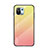 Xiaomi Mi 11 Lite 5G用ハイブリットバンパーケース プラスチック 鏡面 虹 グラデーション 勾配色 カバー H02 Xiaomi イエロー