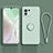 Xiaomi Mi 11 Lite 5G用極薄ソフトケース シリコンケース 耐衝撃 全面保護 アンド指輪 マグネット式 バンパー T03 Xiaomi ライトグリーン