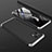 Xiaomi Mi 11 Lite 5G NE用ハードケース プラスチック 質感もマット 前面と背面 360度 フルカバー P01 Xiaomi シルバー・ブラック