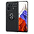 Xiaomi Mi 11 Pro 5G用極薄ソフトケース シリコンケース 耐衝撃 全面保護 アンド指輪 マグネット式 バンパー A01 Xiaomi ブラック