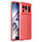 Xiaomi Mi 11 Ultra 5G用シリコンケース ソフトタッチラバー レザー柄 カバー S01 Xiaomi レッド