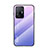 Xiaomi Mi 11T 5G用ハイブリットバンパーケース プラスチック 鏡面 虹 グラデーション 勾配色 カバー LS1 Xiaomi 