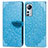 Xiaomi Mi 12 5G用手帳型 レザーケース スタンド パターン カバー L02 Xiaomi ブルー