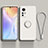 Xiaomi Mi 12 5G用極薄ソフトケース シリコンケース 耐衝撃 全面保護 アンド指輪 マグネット式 バンパー A01 Xiaomi ホワイト
